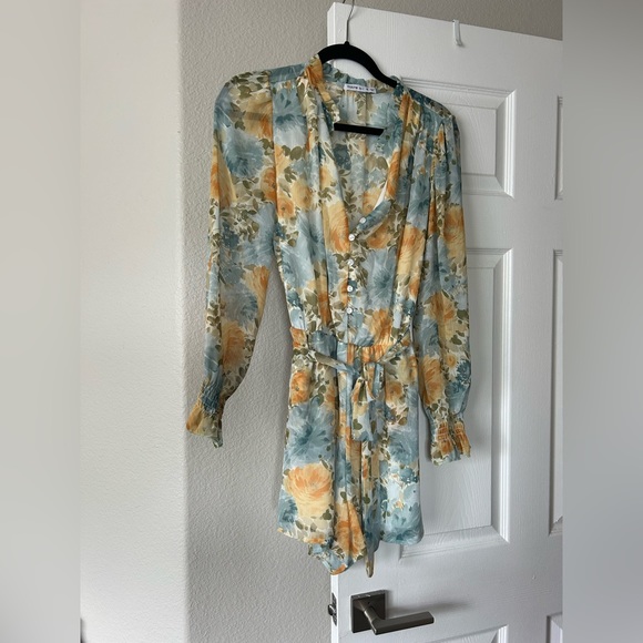 floral blue yellow and white tomper, Fraiche by J from Nordstroms - Picture 1 of 3